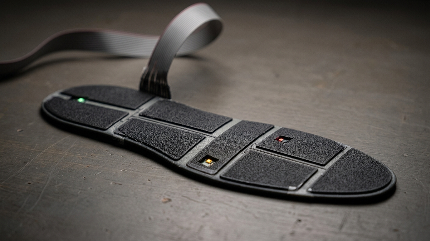 Artist rendition of the SenLore treatment insole electronics